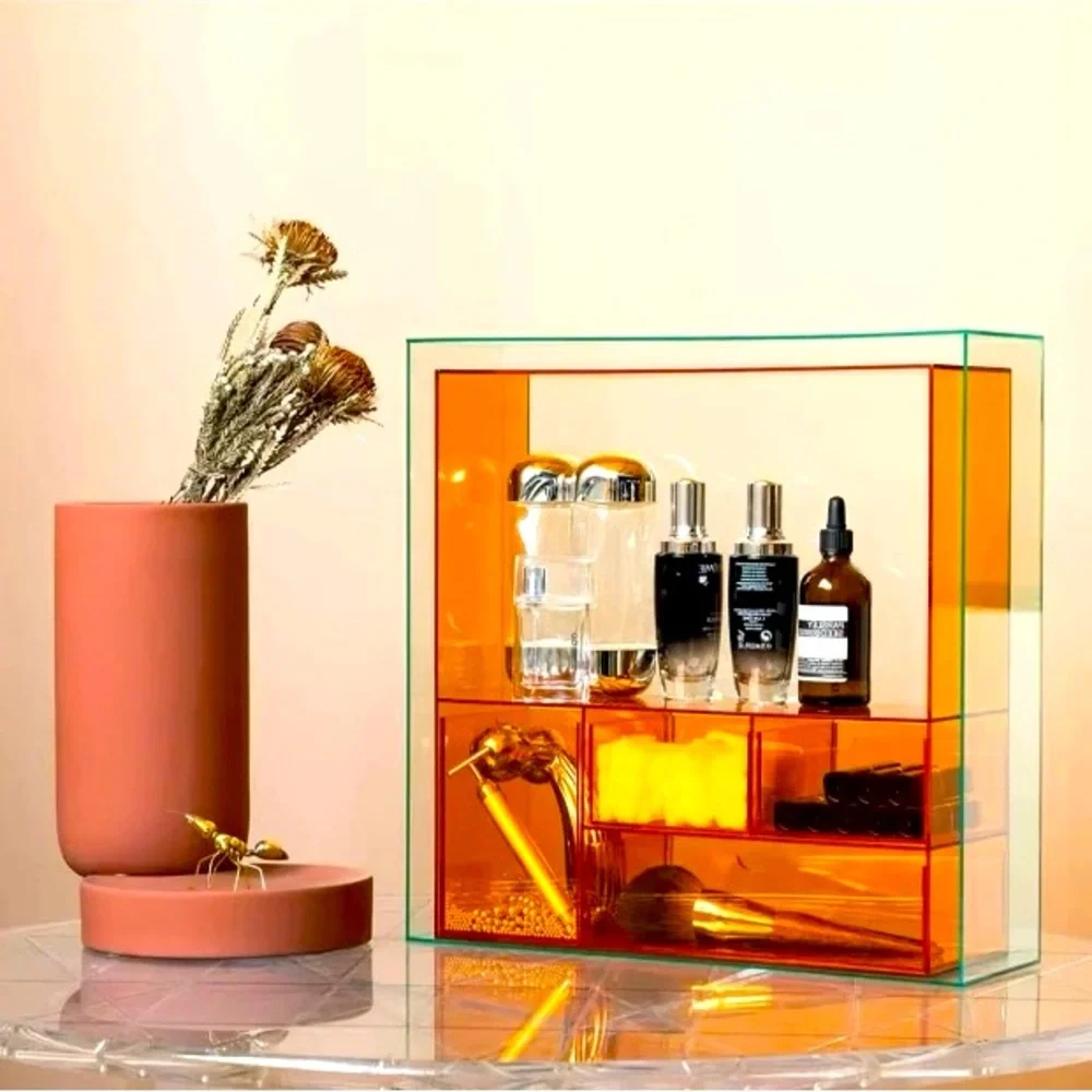 Aryclic Cosmetic Makeup Accessories Storage Rack